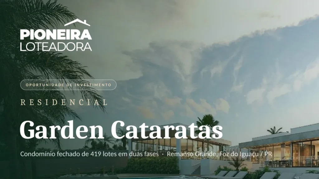 Capa da apresentação Garden Cataratas